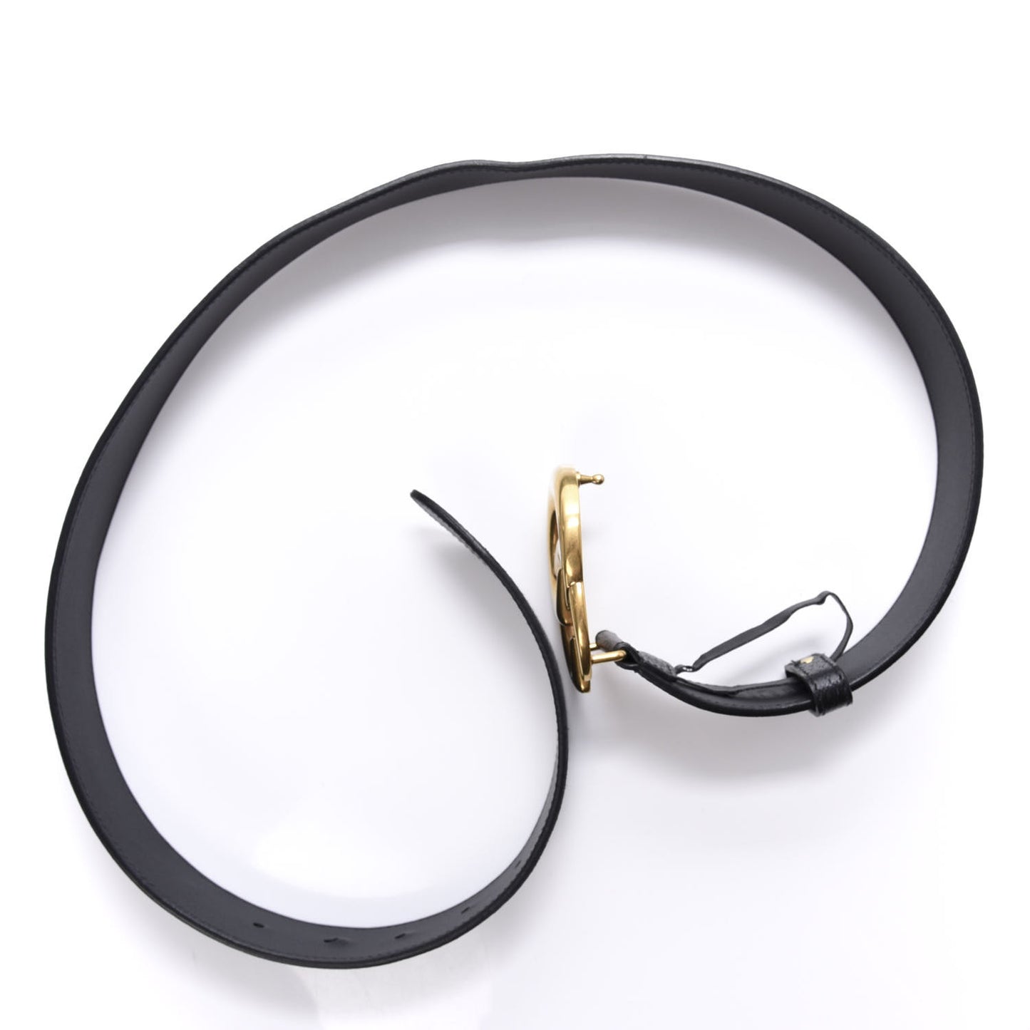 Textured Calfskin Double G 40mm Belt 85 34 Black