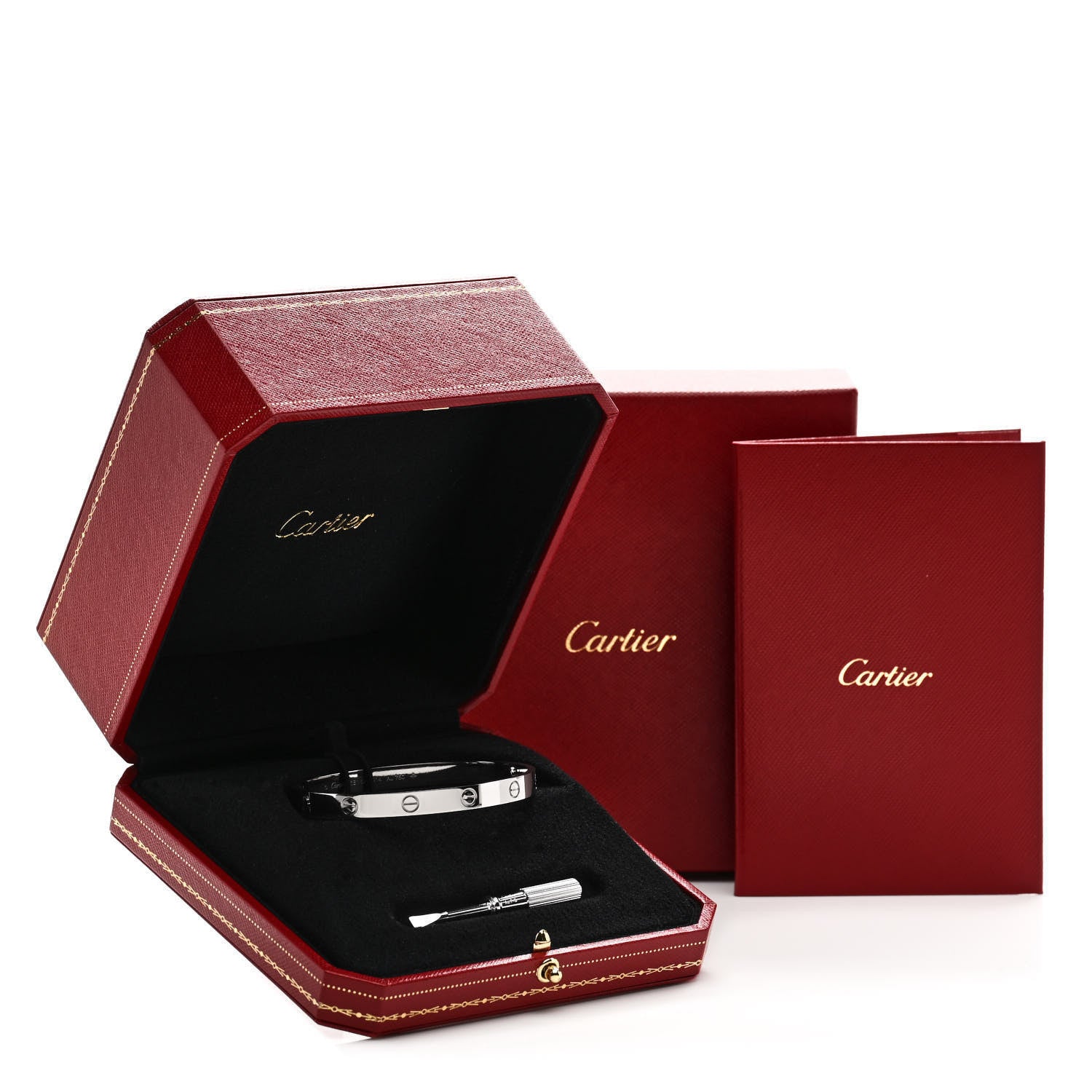 Cartier 18K White Gold LOVE Bracelet 17 9 of 9