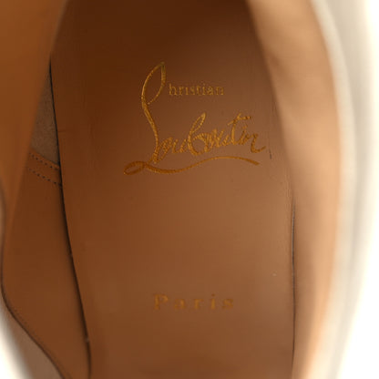 Christian Louboutin Canvas Calfskin So Summer 100 Ankle Booties 41.5 White Black 7 of 8