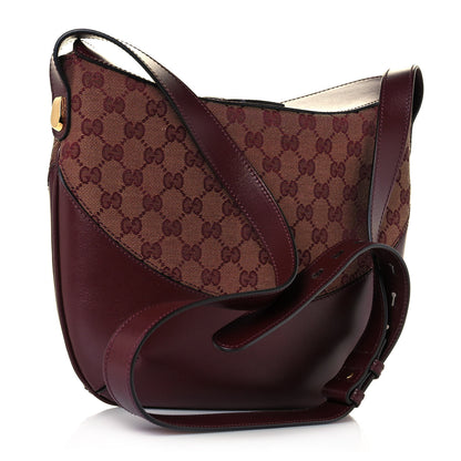 Gucci GG Monogram Calfskin Medium Arli Shoulder Bag Sahara Rubino Chardonnay 3 of 13