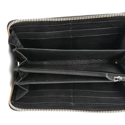 Gucci Pebbled Calfskin Soho Zip Around Wallet Black 5 of 8