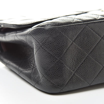 Chanel Caviar Quilted Jumbo Double Flap Black 9 of 13