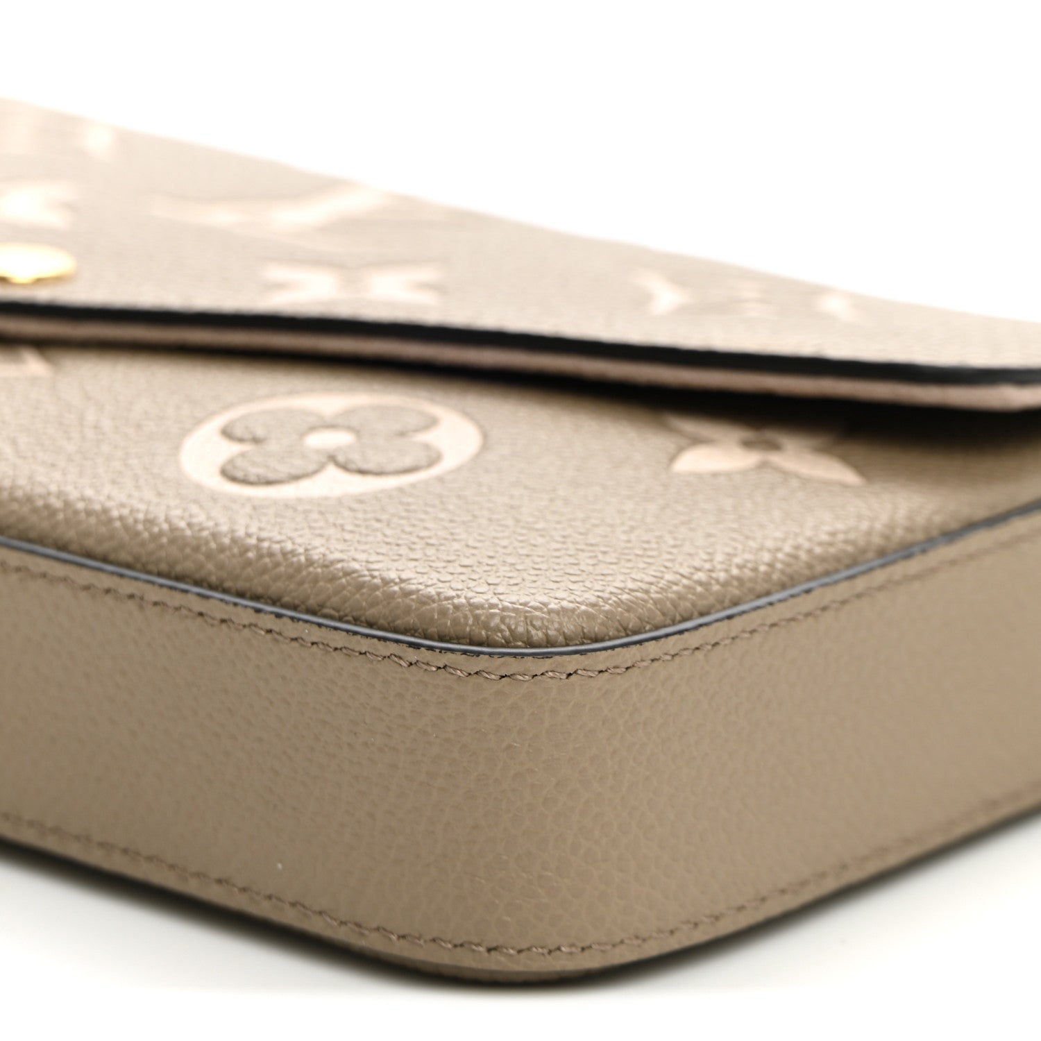 Louis Vuitton Empreinte Monogram Giant Felicie Pochette Tourterelle Creme 9 of 9