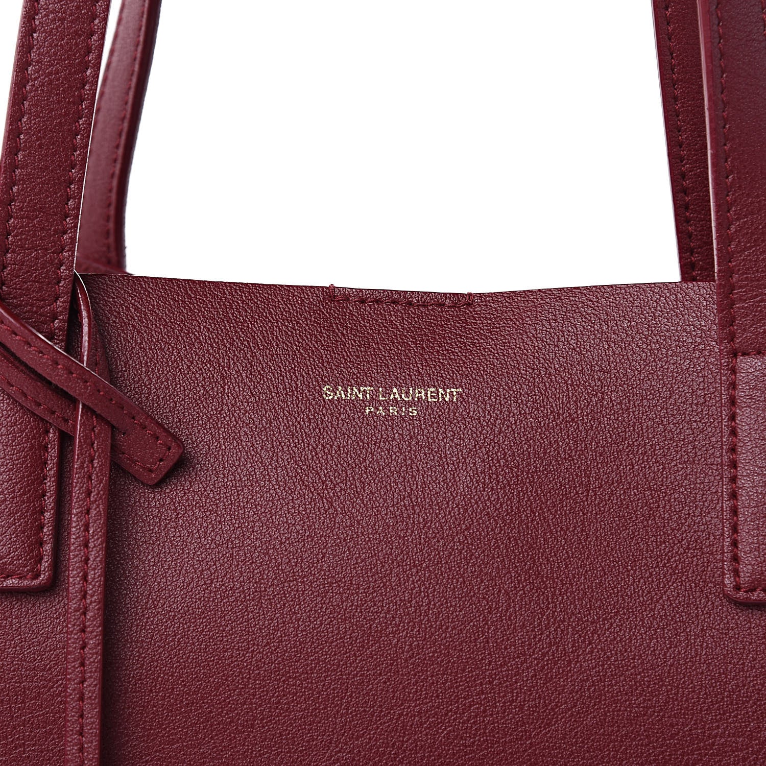 Saint Laurent Calfskin Large Shopping Tote Carmin 8 of 14