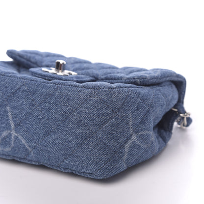 Chanel Denim CC Quilted Mini Square Flap Blue 9 of 11