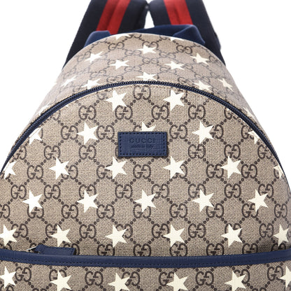 Gucci GG Supreme Monogram Stars Childrens Backpack Beige Ebony Yellow Royal 10 of 10