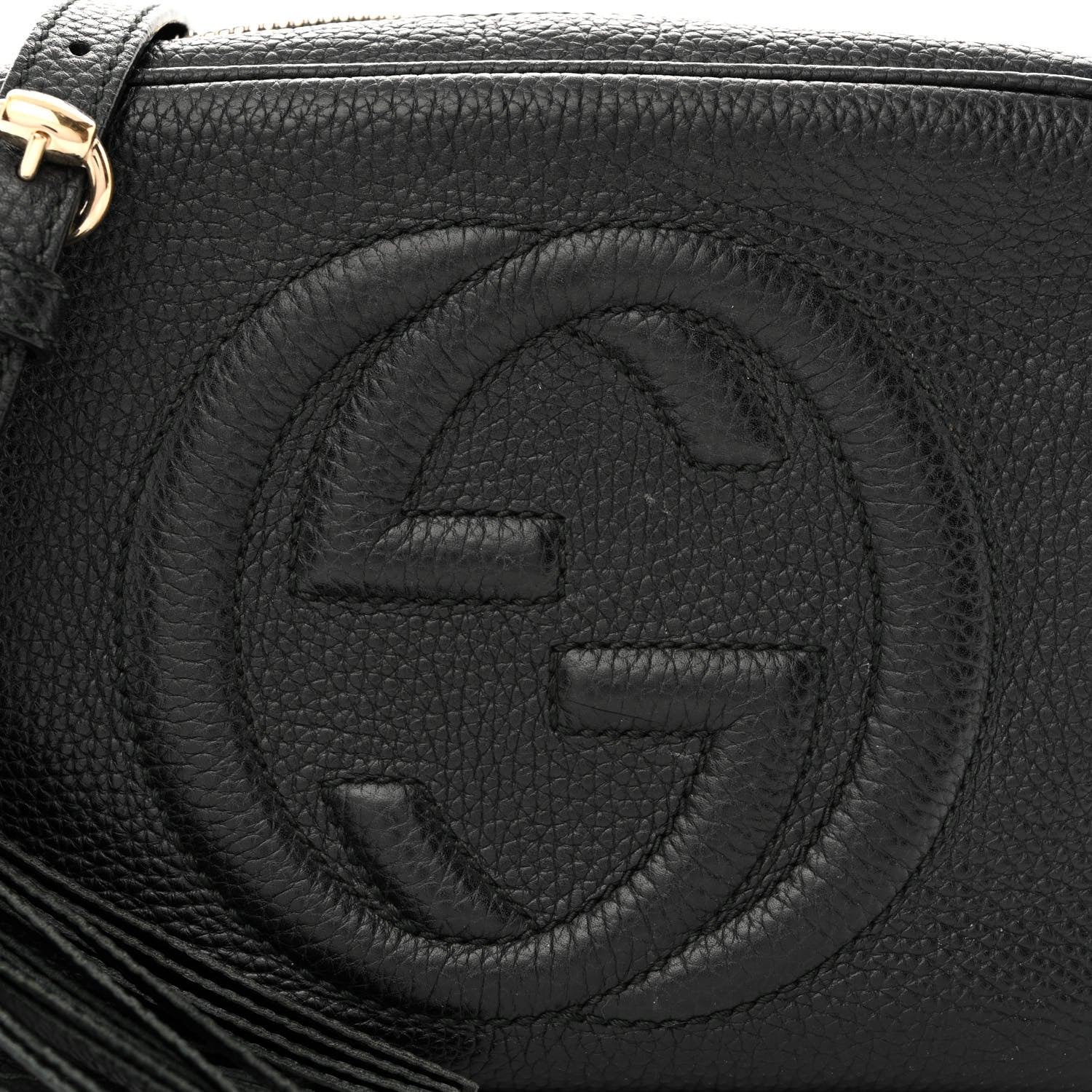 Gucci Pebbled Calfskin Small Soho Disco Bag Black 8 of 12