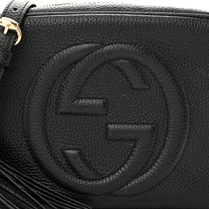 Gucci Pebbled Calfskin Small Soho Disco Bag Black 8 of 12