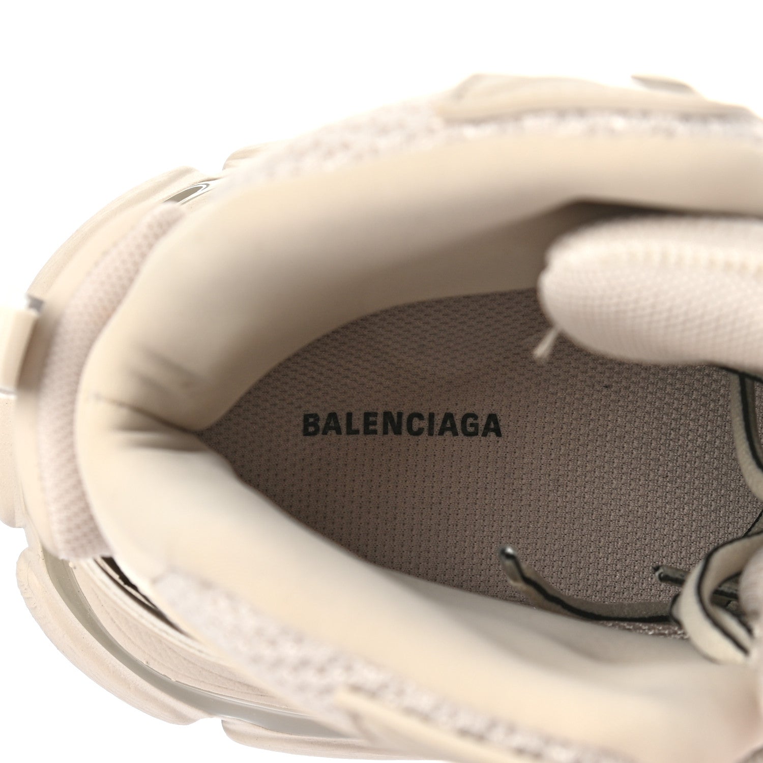 Balenciaga Mesh Nylon Womens Track Hike Sneakers 38 Full Beige 7 of 9