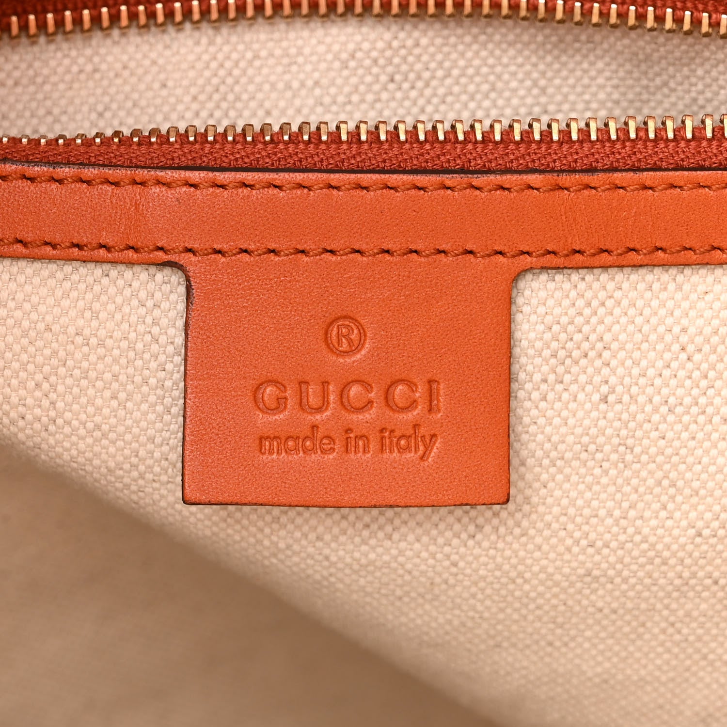Gucci Monogram Vintage Web Medium Hobo Orange 6 of 10