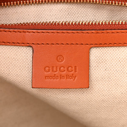 Gucci Monogram Vintage Web Medium Hobo Orange 6 of 10