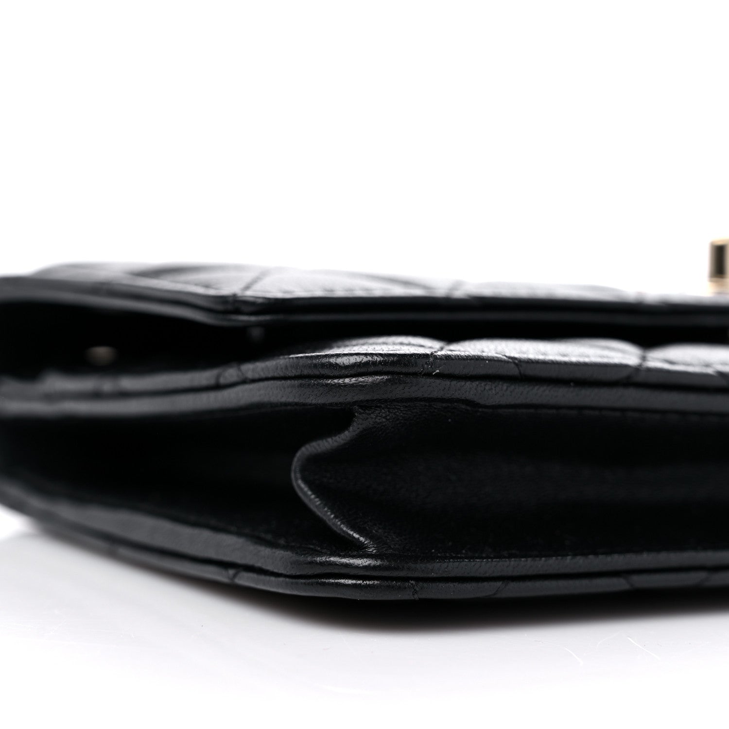 Chanel Lambskin Quilted Trendy CC Wallet On Chain WOC Black 8 of 10