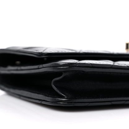 Chanel Lambskin Quilted Trendy CC Wallet On Chain WOC Black 8 of 10