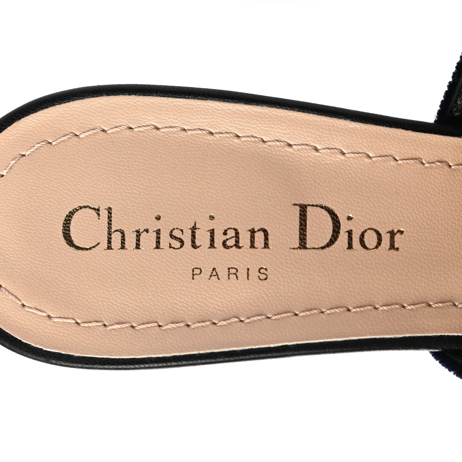 Christian Dior Velvet Ribbon J'Adoir Slingback 65mm Pumps 37 Deep Blue 7 of 8
