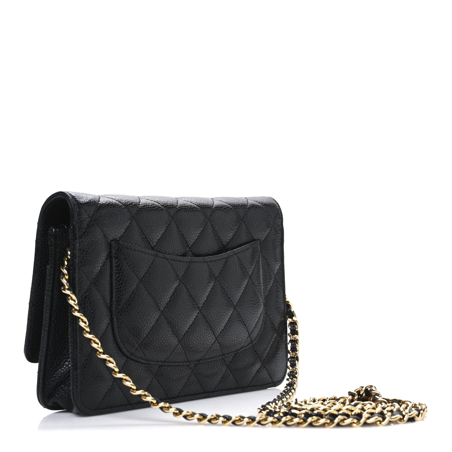 Chanel Caviar Quilted Wallet on Chain WOC Black 3 of 11