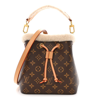 Louis Vuitton Monogram Shearling Cozygram Neonoe BB 1 of 10