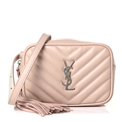 Saint Laurent Calfskin Matelasse Monogram Lou Belt Bag Marble Pink 1 of 7