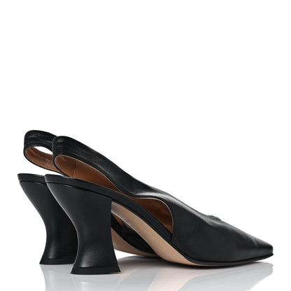 Bottega Veneta Nappa Almond Slingback Pumps 40 Black 4 of 8