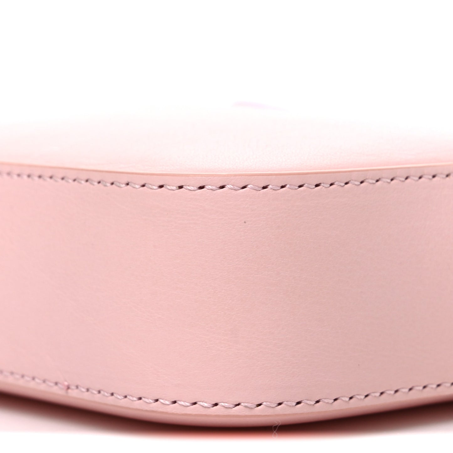 Dollar Calfskin Enamel Super Mini GG Marmont Chain Shoulder Bag Light Pink Blue