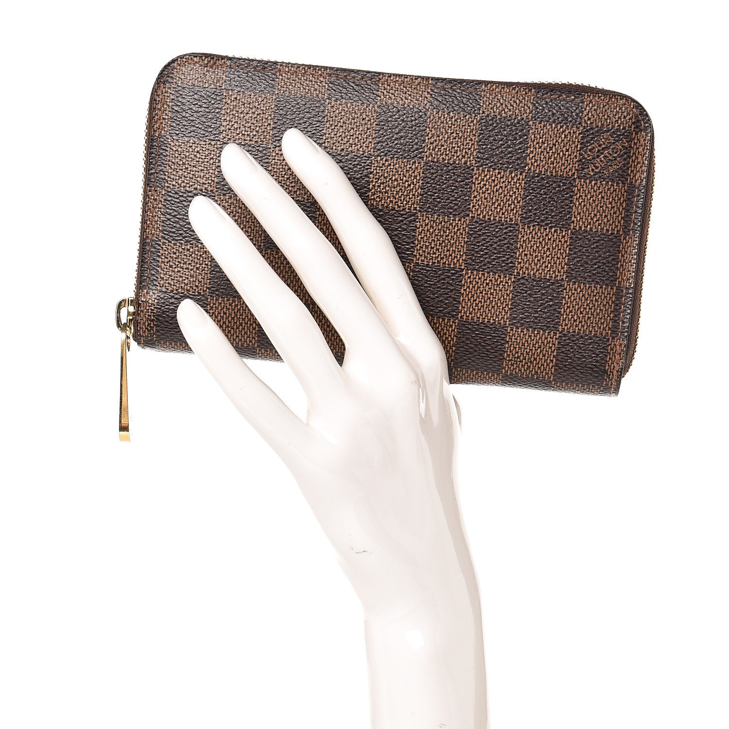 Louis Vuitton Damier Ebene Zippy Compact Wallet 2 of 7