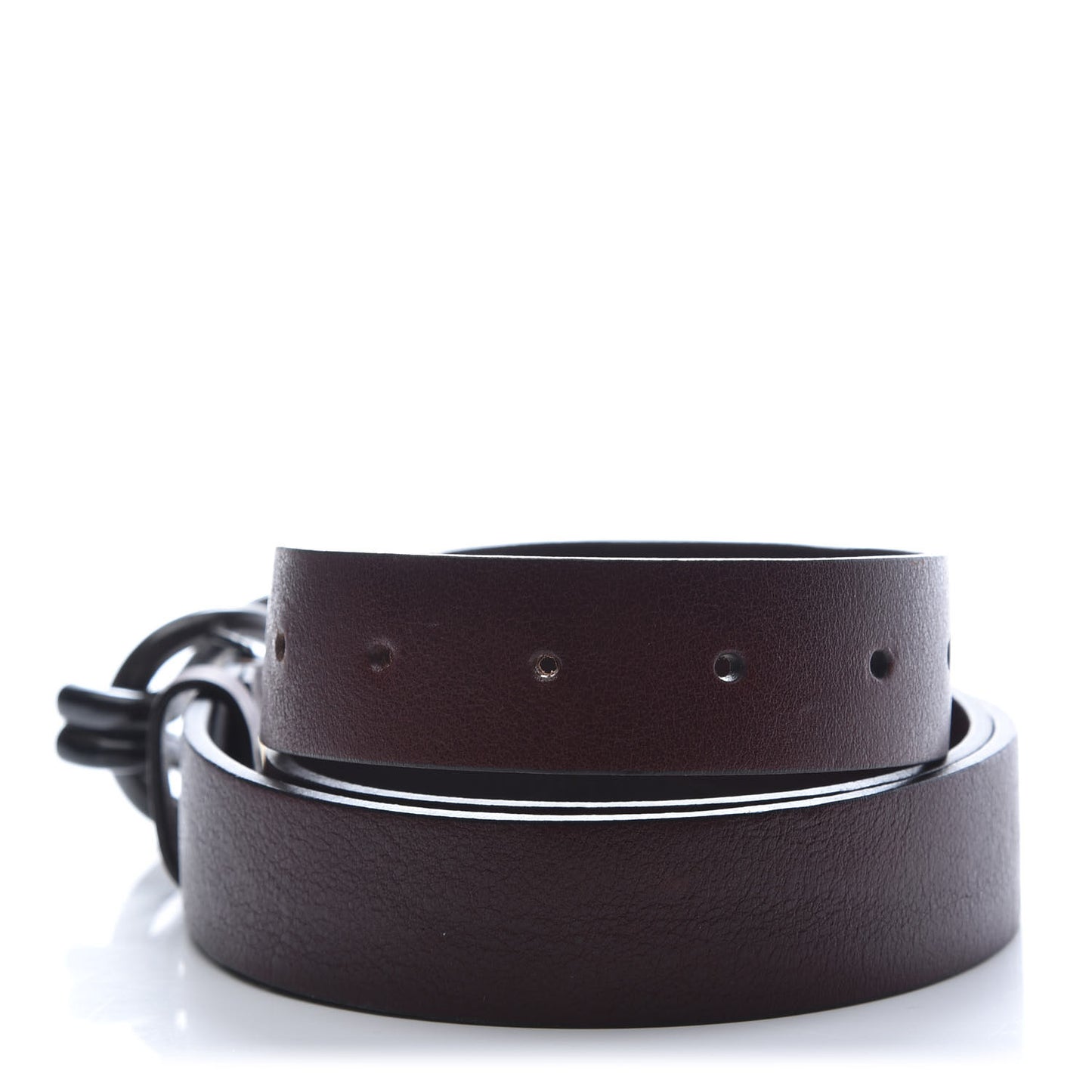 Calfskin Knotted-Buckle Belt 90 36 Brown