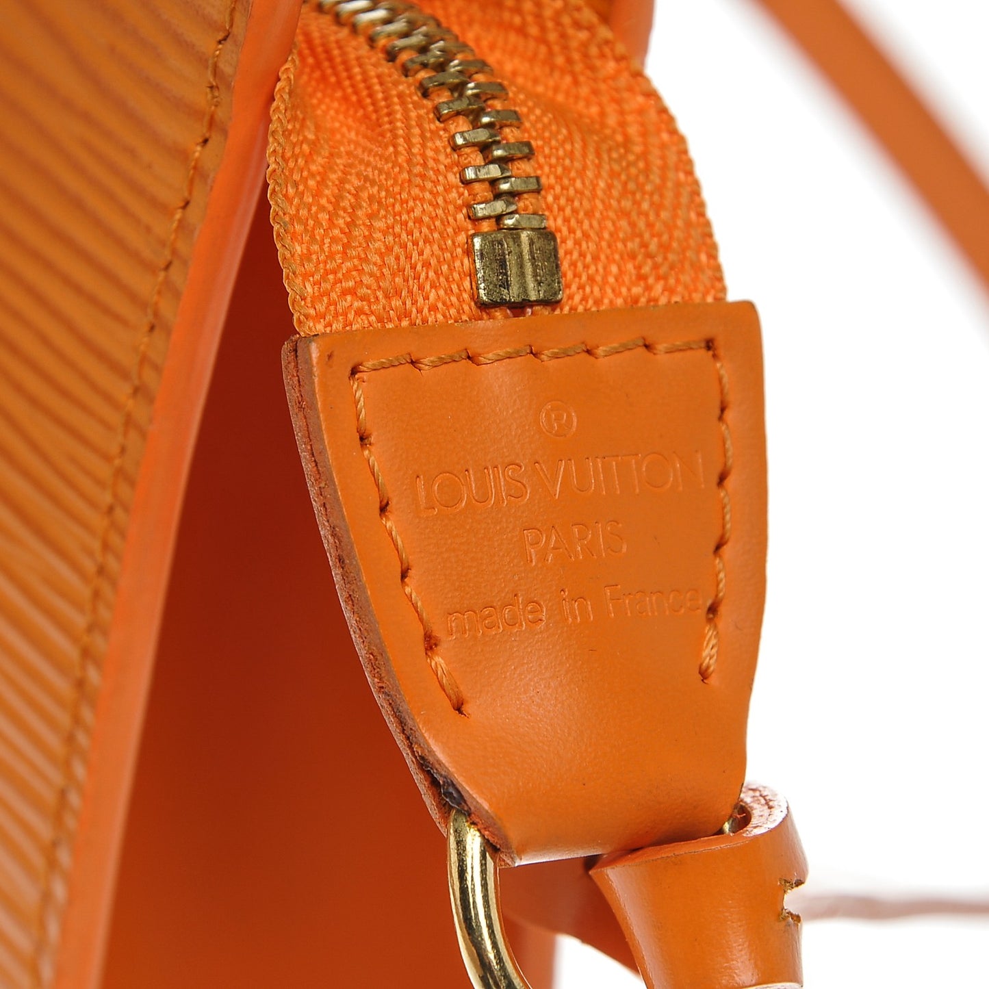 Epi Bucket Pochette Accessories Mandarin