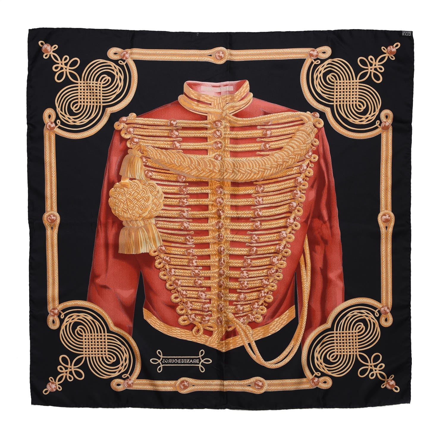 Hermes Silk Brandebourgs Scarf 90 3 of 8