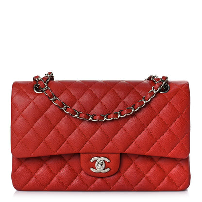 Chanel Caviar Quilted Medium Double Flap Red 1 of 12