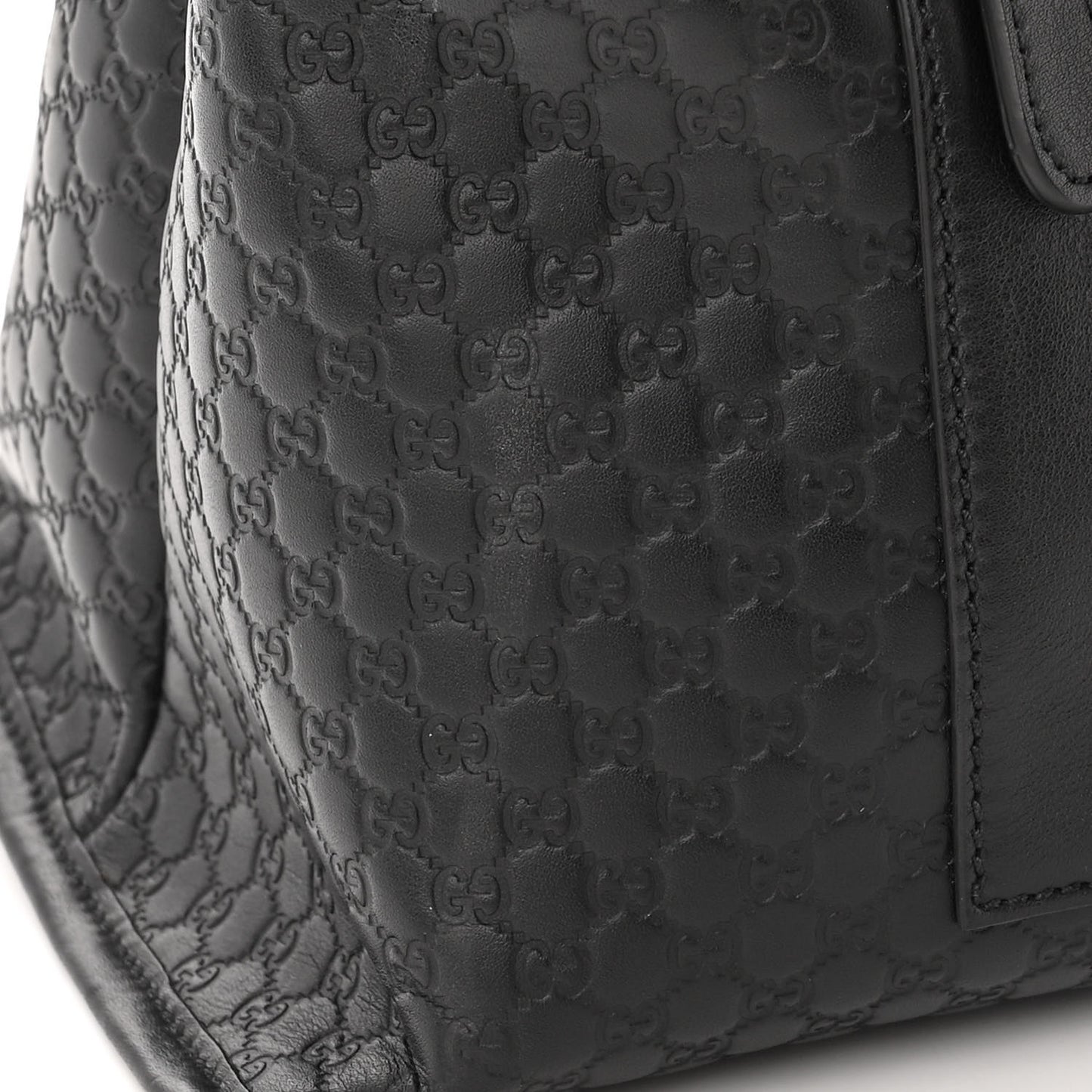 Soft Microguccissima Medium Tote Black