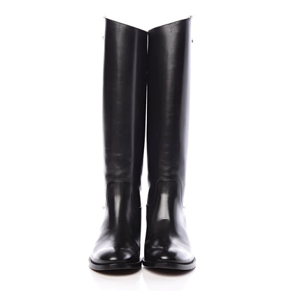 Louis Vuitton Heritage Flat High Boots 37 Black 2 of 9