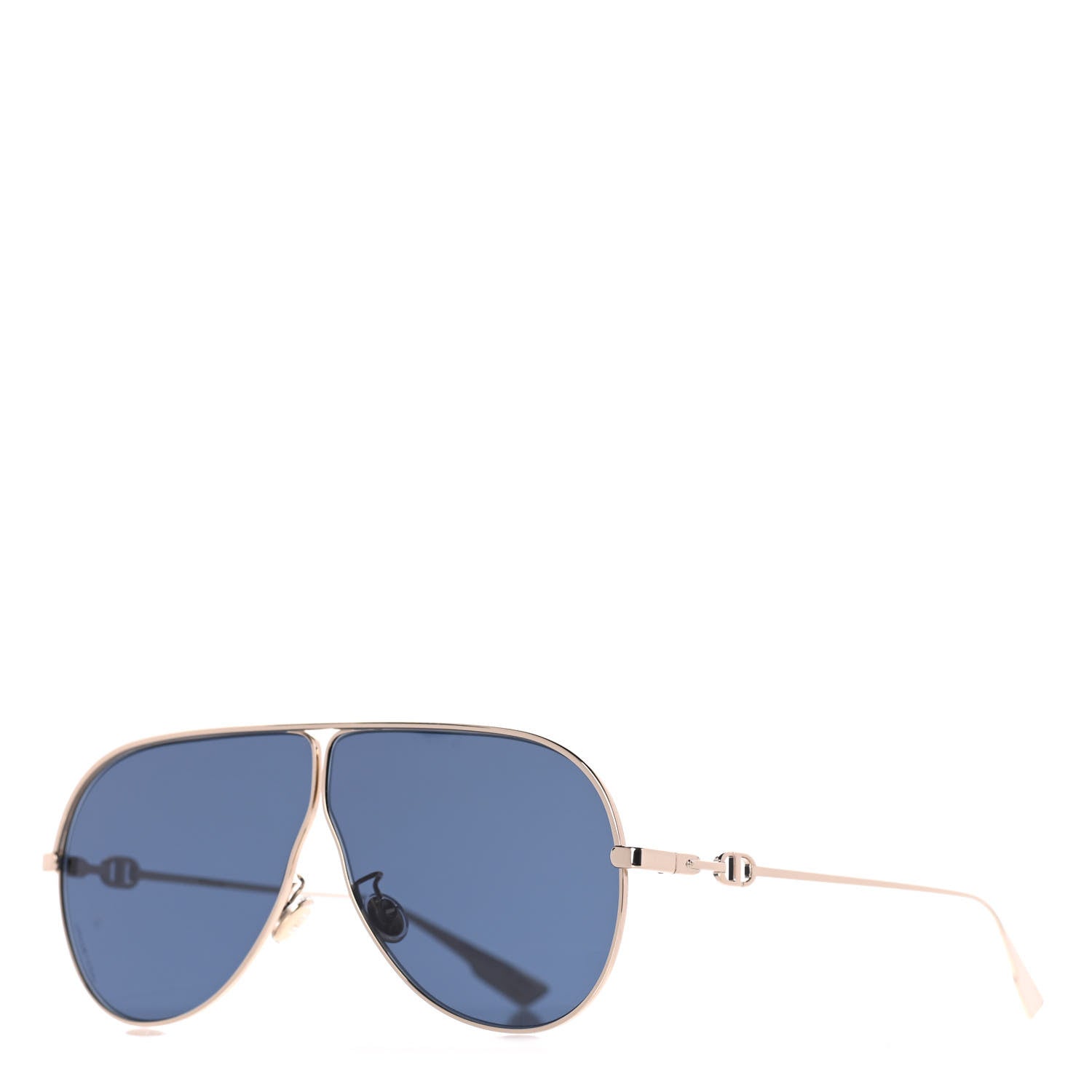 Christian Dior Metal Camp Aviator Sunglasses Gold 1 of 6