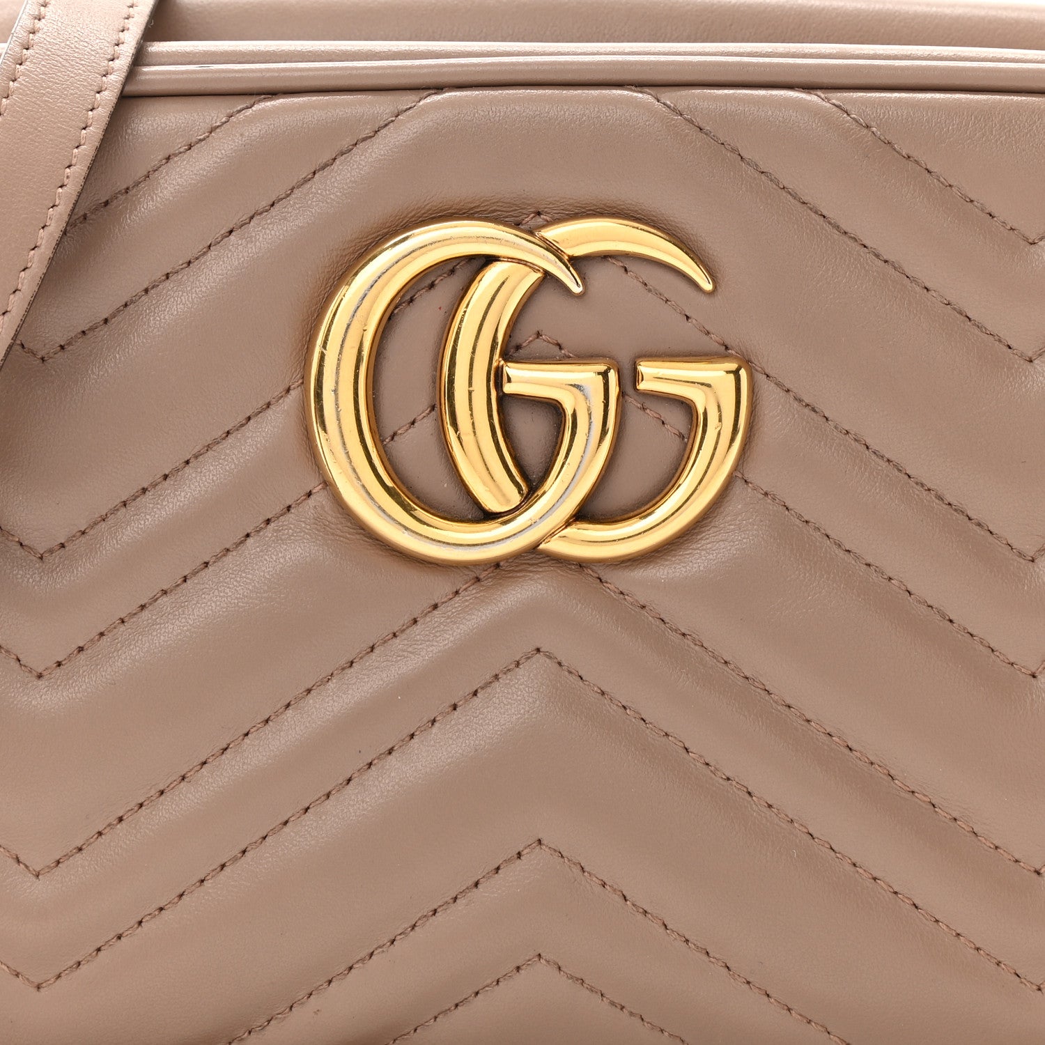 Gucci Calfskin Matelasse Small GG Marmont Chain Shoulder Bag Porcelain Rose 12 of 19