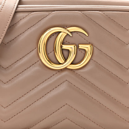 Gucci Calfskin Matelasse Small GG Marmont Chain Shoulder Bag Porcelain Rose 12 of 19
