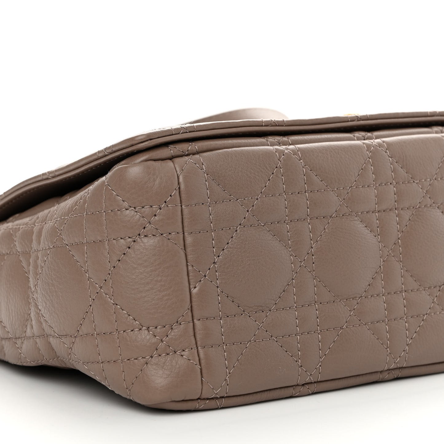 Supple Calfskin Cannage Medium Caro Bag Warm Taupe