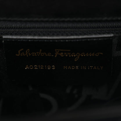Salvatore Ferragamo Brushed Off Calfskin Small Iconic Top Handle Black 6 of 13