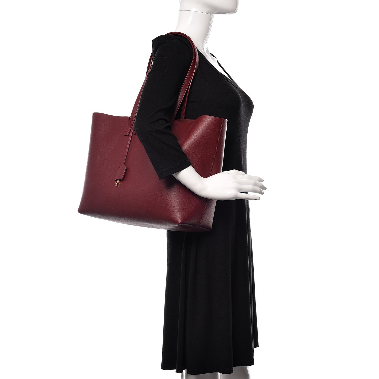 Calfskin Large Shopping Tote Rouge Legion