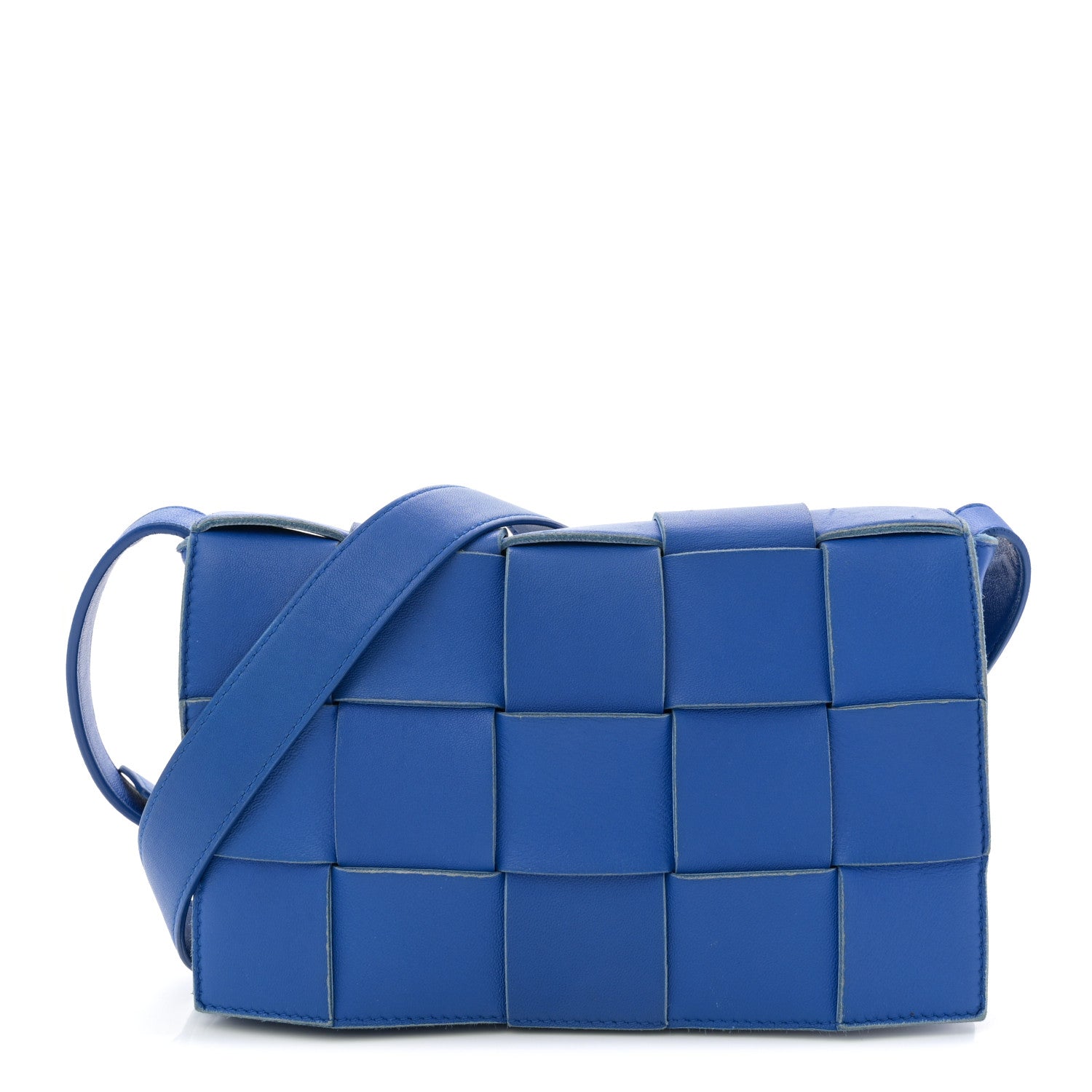 Bottega Veneta Lambskin Maxi Intrecciato Cassette Crossbody Bag