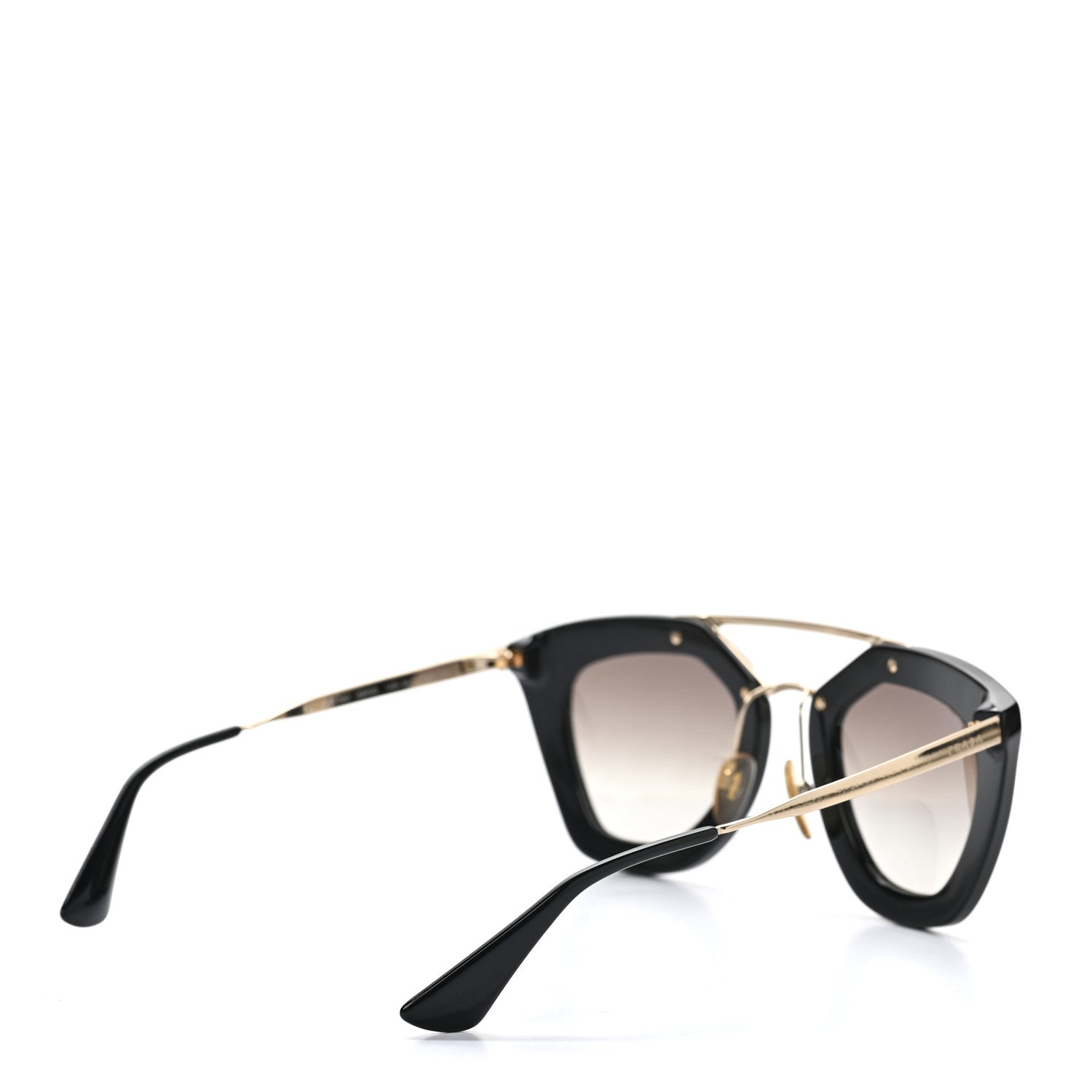 Prada Acetate Cinema Sunglasses SPR 09Q Black 4 of 6