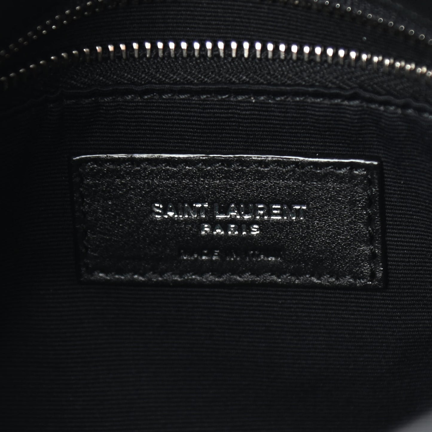 Lambskin Quilted Small Loulou Puffer Monogram Chain Satchel Black