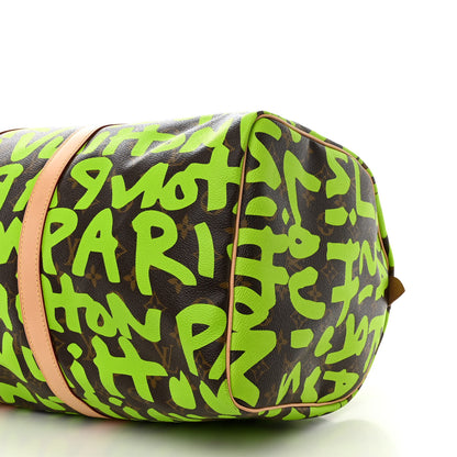 Louis Vuitton Monogram Graffiti Keepall 50 Green 10 of 11