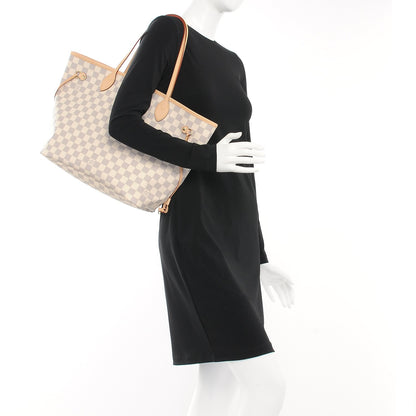 Louis Vuitton Damier Azur Neo Neverfull MM Rose Ballerine 2 of 9
