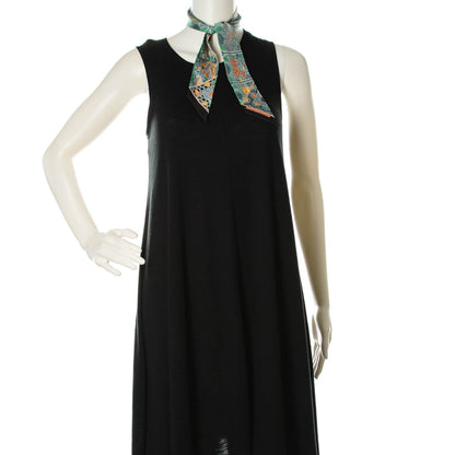 Hermes Silk Collections Imperiales Twilly Black Bouton D'or Vert 2 of 5