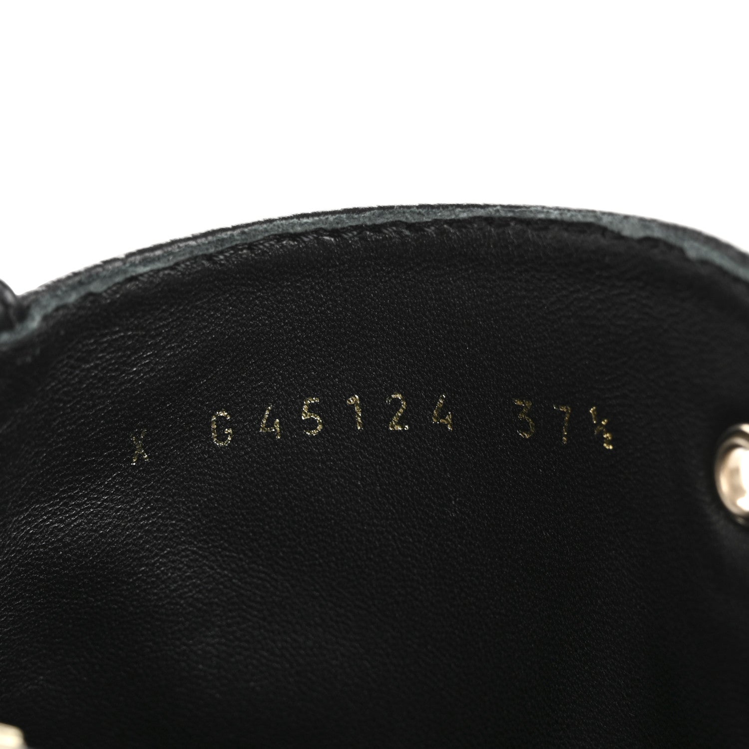 Chanel Grained Calfskin Shiny Calfskin CC Lace Up Combat Boots 37.5 Black 9 of 10