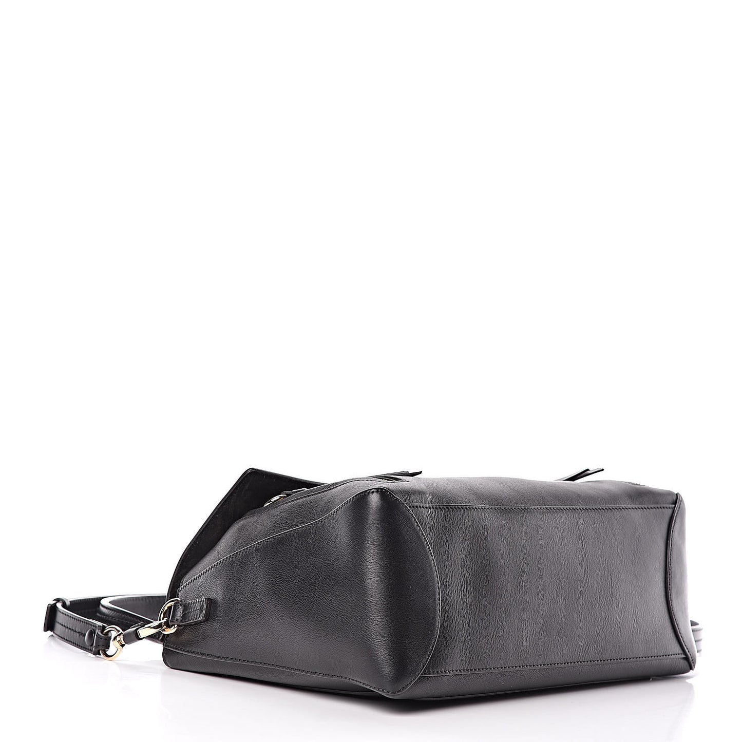 Calfskin Medium Faye Day Shoulder Bag Black