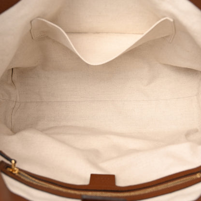 Gucci New Denim GG Monogram Medium Ophidia Shopping Tote Blue Tea Cuir 5 of 13