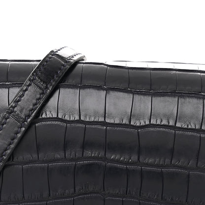 Hermes Matte Alligator Mini Sac Roulis Bleu Nuit 9 of 11