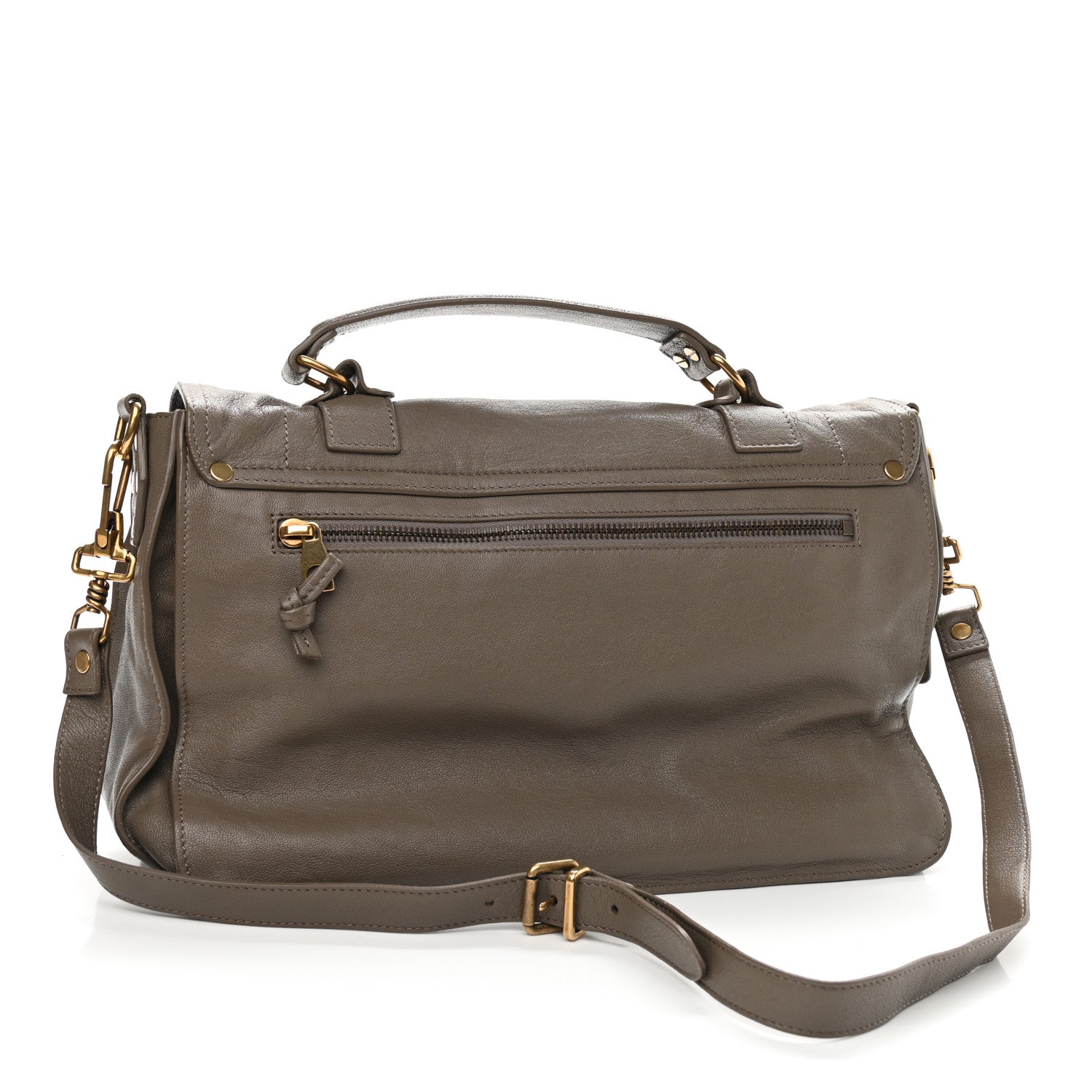 Proenza Schouler Lambskin Medium PS1 Satchel Smoke 2 of 9