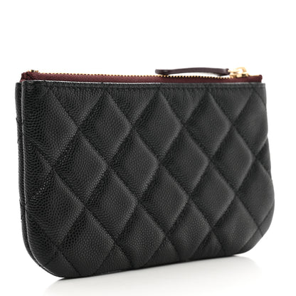Chanel Caviar Quilted Small Cosmetic Case Black 3 of 7