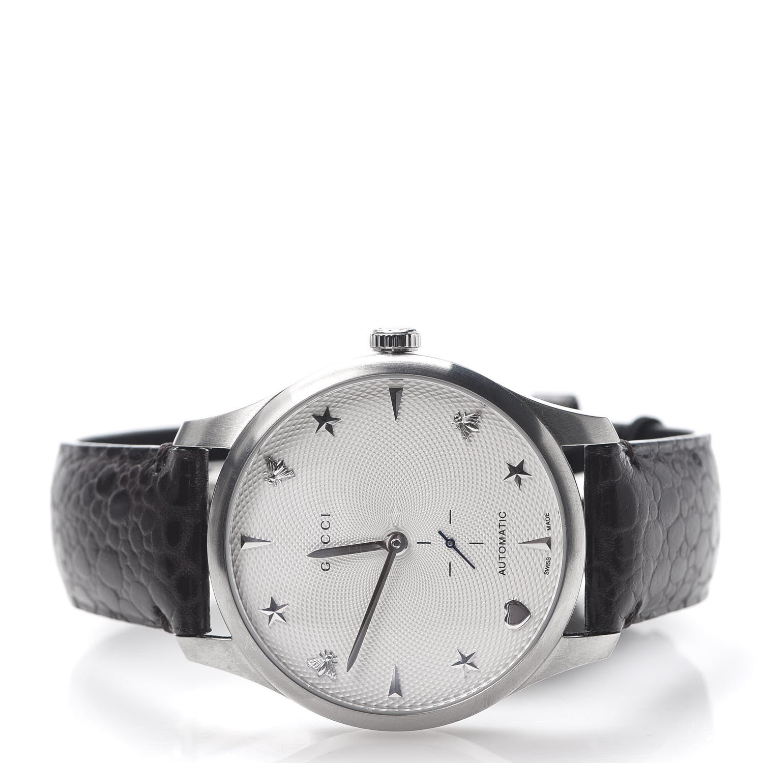 Gucci Stainless Steel Alligator 40mm G-Timeless Charm Automatic Watch 3 of 7