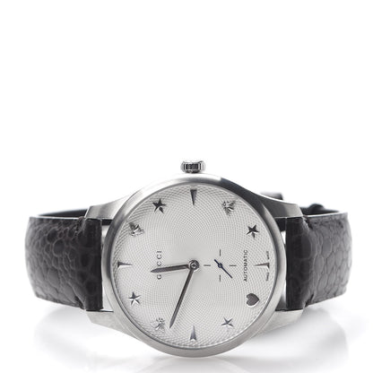 Gucci Stainless Steel Alligator 40mm G-Timeless Charm Automatic Watch 3 of 7